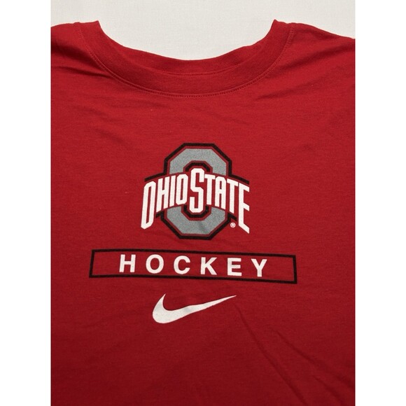 Ohio State Buckeyes Hockey Nike Tee Short Sleeve Shirt Women's XL Red NWT *READ - Picture 6 of 12